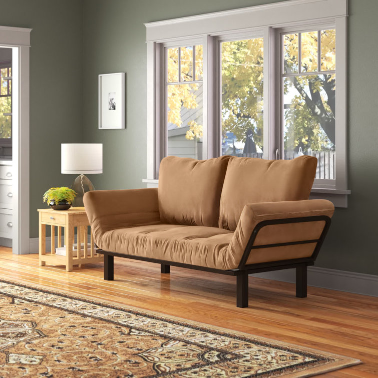 Ebern Designs Everett Twin 60'' Wide Futon And Mattress & Reviews Wayfair